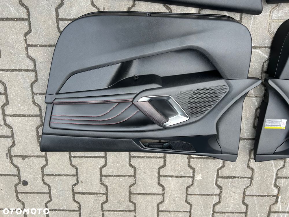 Peugeot 308 T9 Gt line boczek tapicerka drzwi hatchback czerwona nić - 2