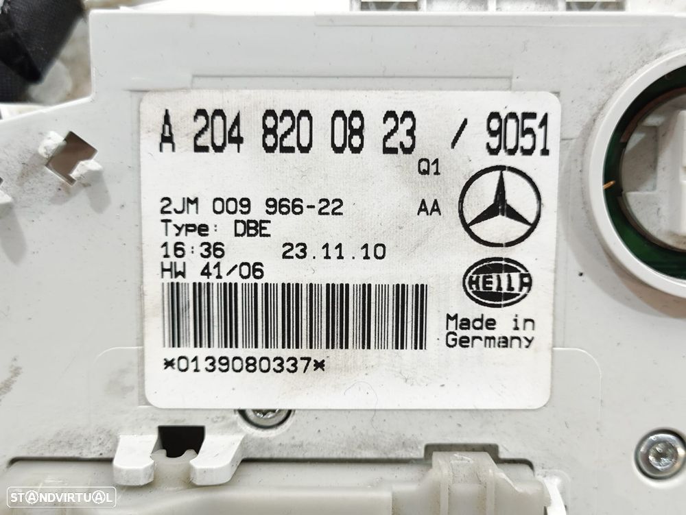 Plafonier Comandos Tejadilho Luzes Interior Original Mercedes Benz Class C W204 - 7