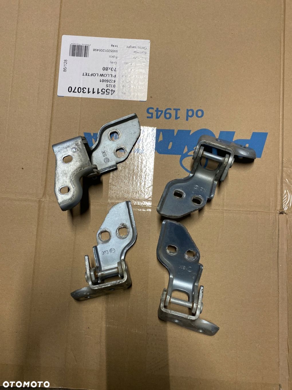 Zawias drzwi przód komplet Ducato Jumper III - 1