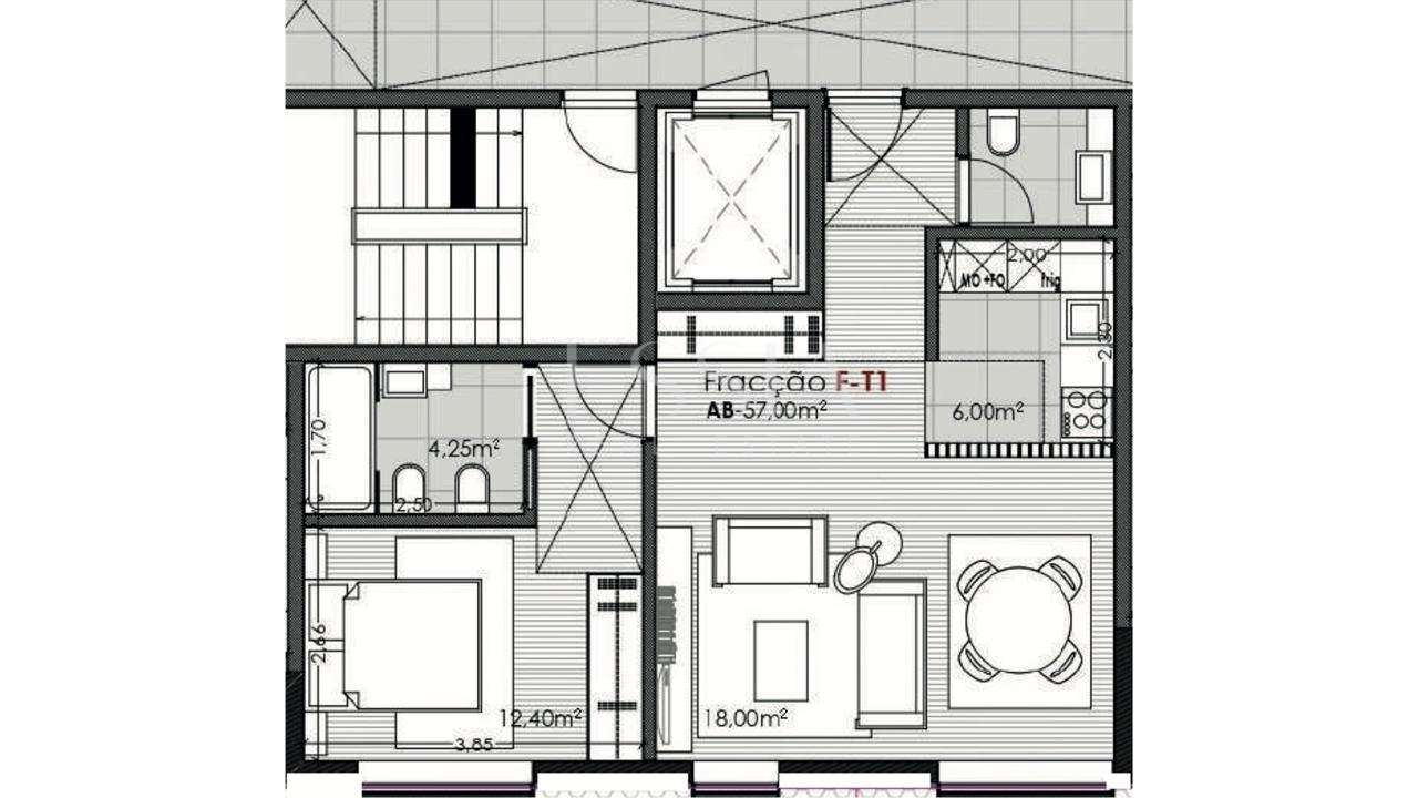 Apartamento T1 com Garagem no Candal, em Vila Nova de Gaia - Grande imagem: 5/11