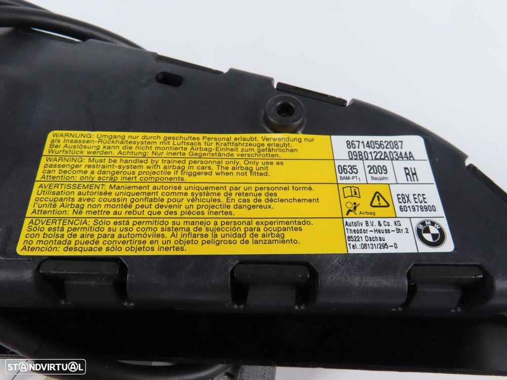 Airbag do banco Direito/Frente/Lateral Usado / Original BMW 1 (E81)/BMW 1 Coupe... - 5