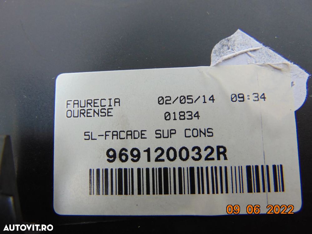 Consola centrala renault Megane an 2008-2015 suport pahare dezmmebrez - 2