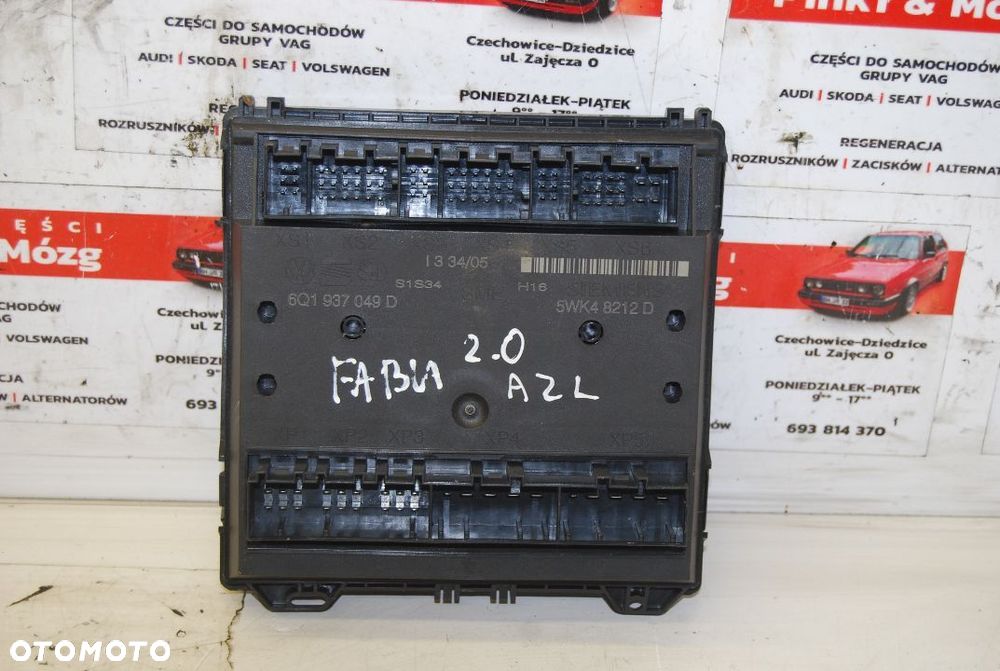 MODUŁ STEROWNIK KOMFORTU 6Q1937049D VW POLO IV 9N1 ORI - 4