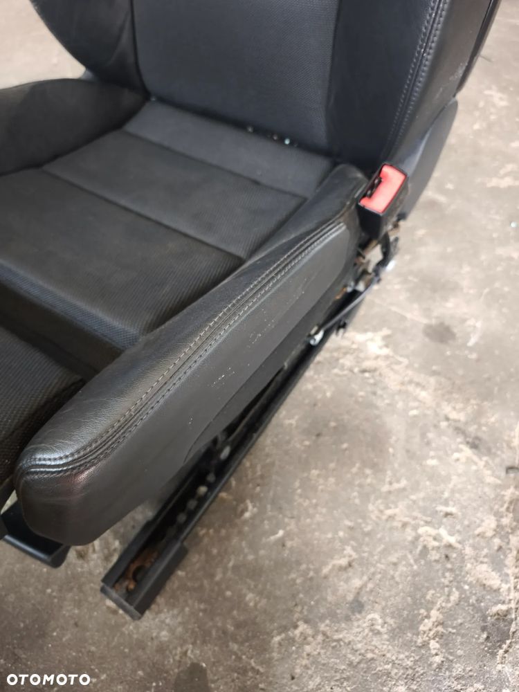 Fotel pasażera prawy Audi A6 C6 S-Line pół skóra - 5