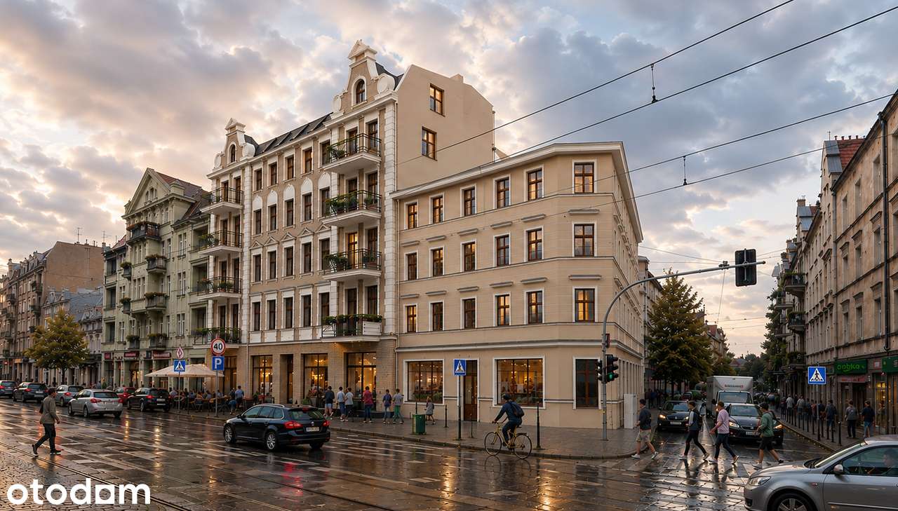 2 pokojowe mieszkanie w kamienicy, 3,4m wys. tuż obok Parku Wilsona