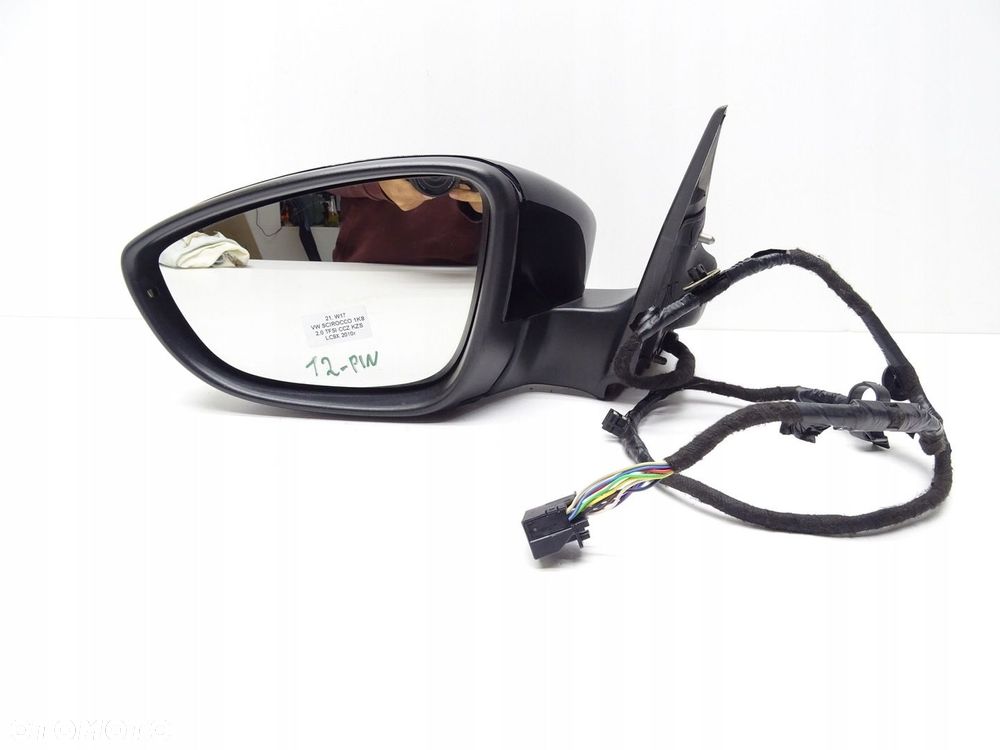 LUSTERKO LEWE LEWY PRZÓD PRZEDNIE VW SCIROCCO III 1K8 LC9X 12 PIN - 1