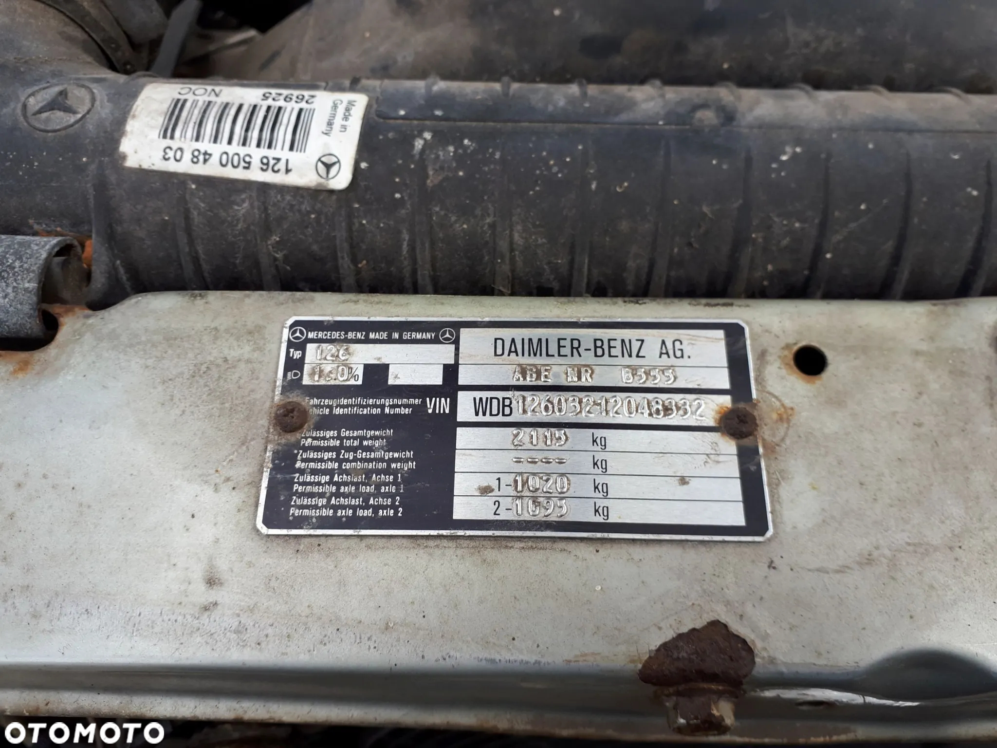 MERCEDES S KLASA SE  W126 79-85 MASKA PRZÓD PRZEDNIA 735 - 27
