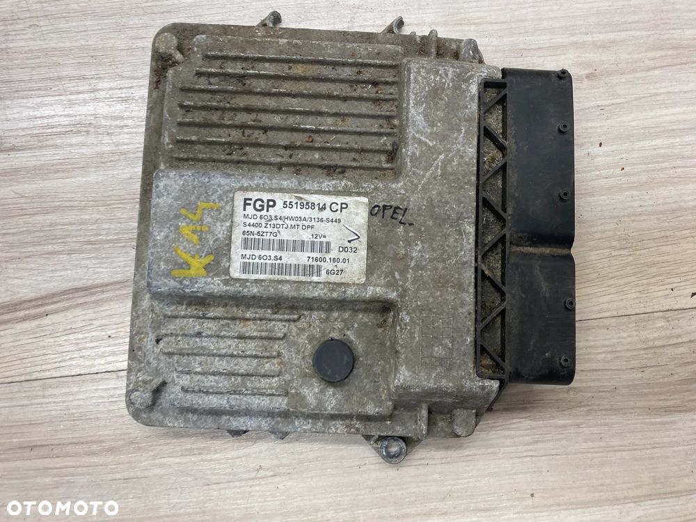 KOMPUTER STEROWNIK SILNIKA ECU OPEL CORSA D 55195814CP MJD603S4 7160016001 - 1