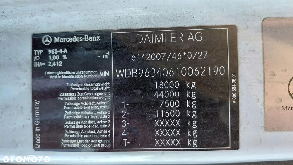 Mercedes-Benz ACTROS 18.45 BEZ RETARDERA ZAMIANA - 15