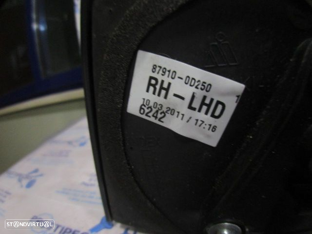 Espelho 879100D250 TOYOTA YARIS P9 1.4 D4D 2011 1.4 D4D 90CV 5 CINZA DRT ELETRICO 3 PINOS - 4