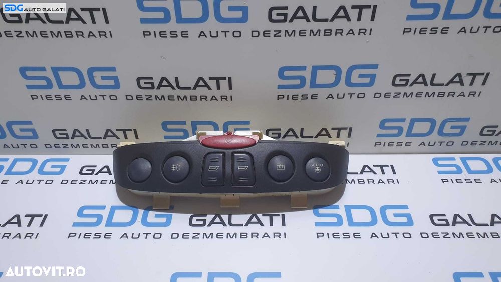 Buton Butoane Geamuri City Proiectoare Comenzi Consola Centrala Bord Avarie Fiat Punto 1999 - 2009  Cod B569 - 1