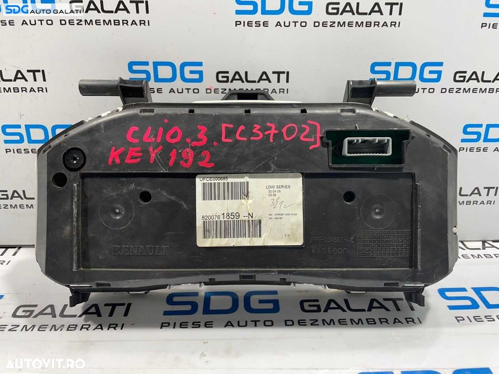 Ceas Ceasuri Cluster Instrumente Bord Renault Clio 3 1.5 DCI 2005 - 2014 [C3702] - 6
