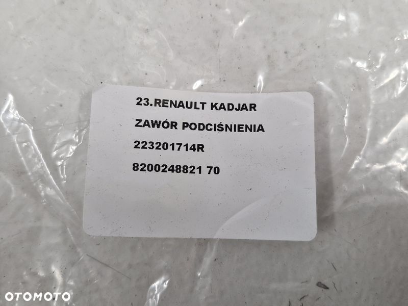 RENAULT KADJAR ZAWÓR PODCIŚNIENIA 223201714R 8200248821 - 8