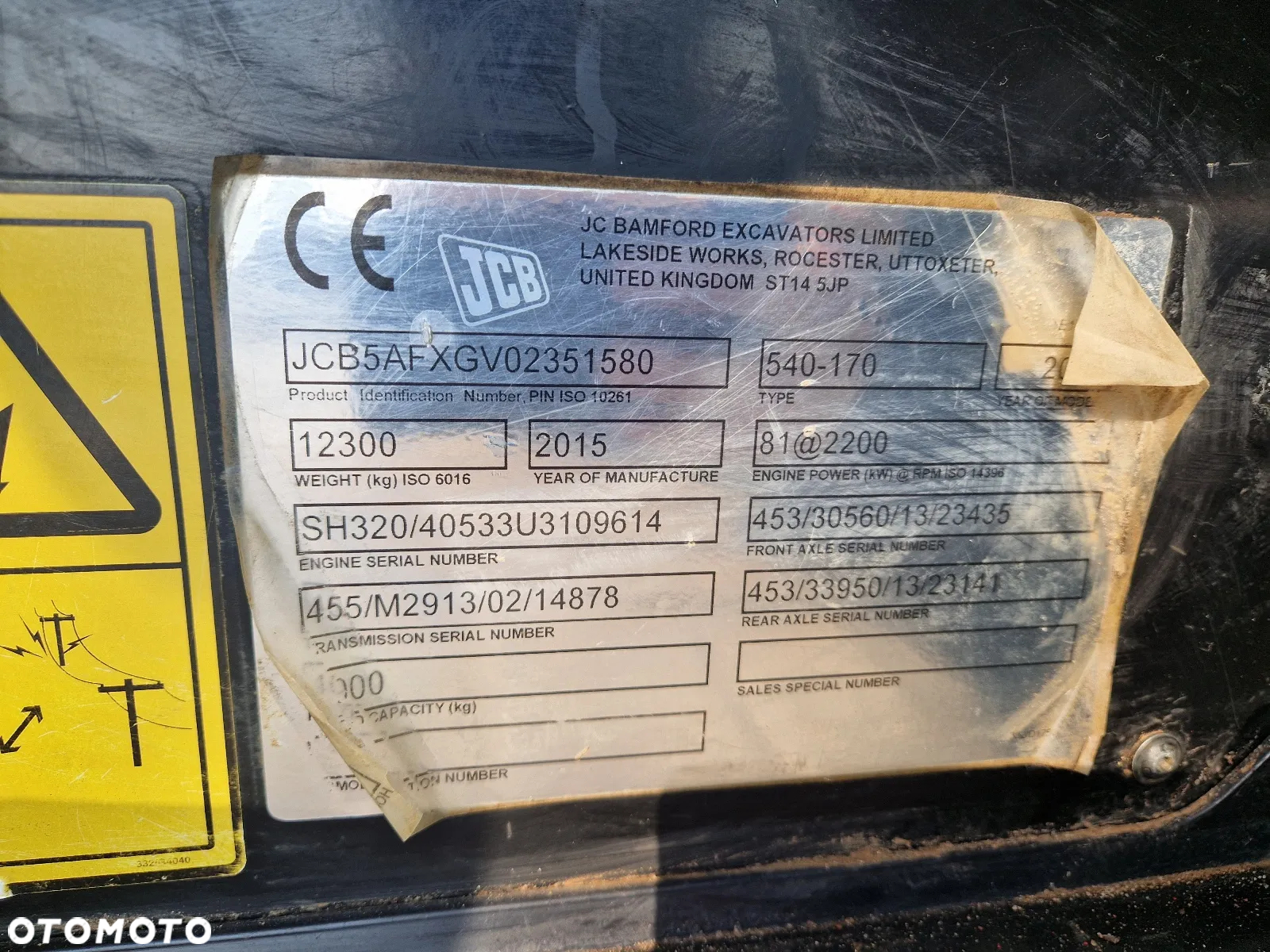 JCB 540-170  R216 - 9