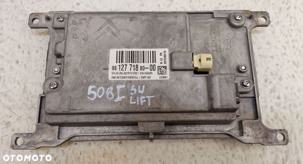 peugeot 508 1 i lift 15-18 wyświetlacz ekran radia nawigacji 9812771880 - 5