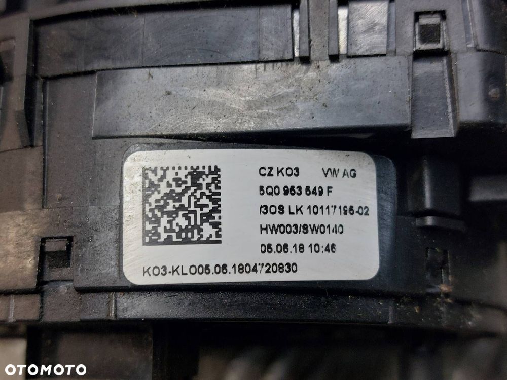 MANETKA PRZEŁĄCZNIK ZESPOLONY TAŚMA SYGNAŁU SKODA OCTAVIA III 5Q0953507FR - 4