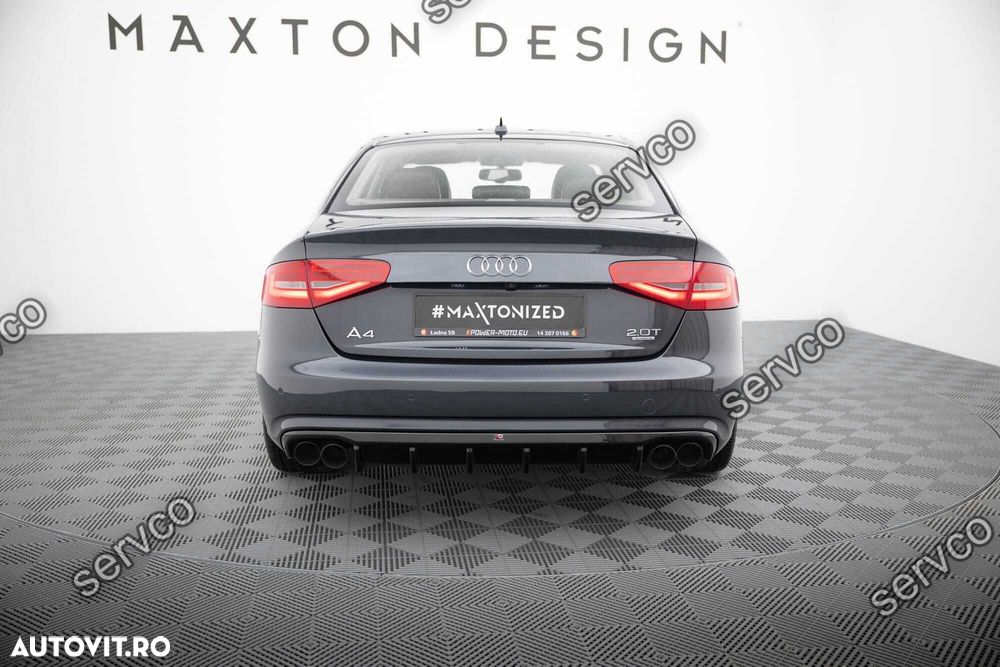 Difuzor bara spate Audi A4 B8.5 Facelift 2011-2015 v22 Maxton Design - 4