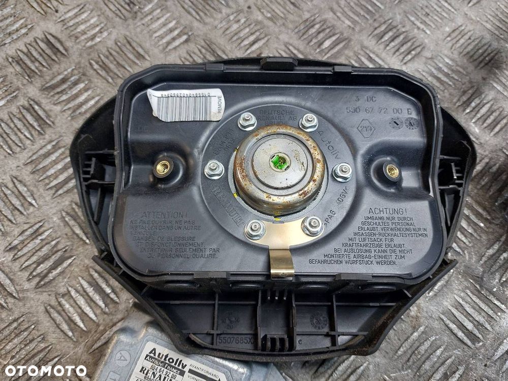 KIEROWNICA + PODUSZKA + MODUŁ AIRBAG RENAULT KANGOO I FL 8200354725 - 7