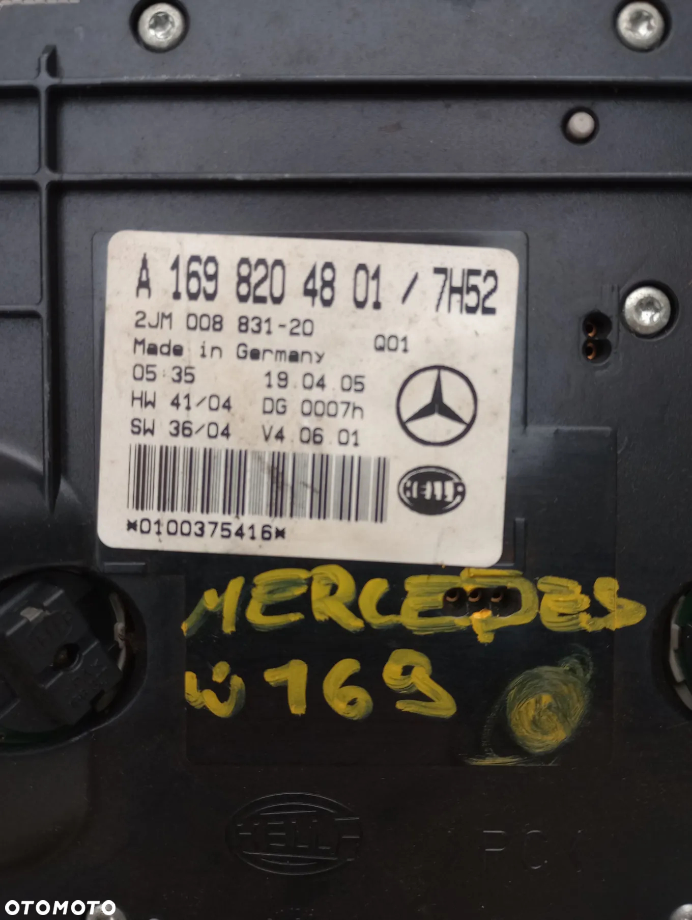 Mercedes W169 Lampka Podsufitki A1698204801 - 2