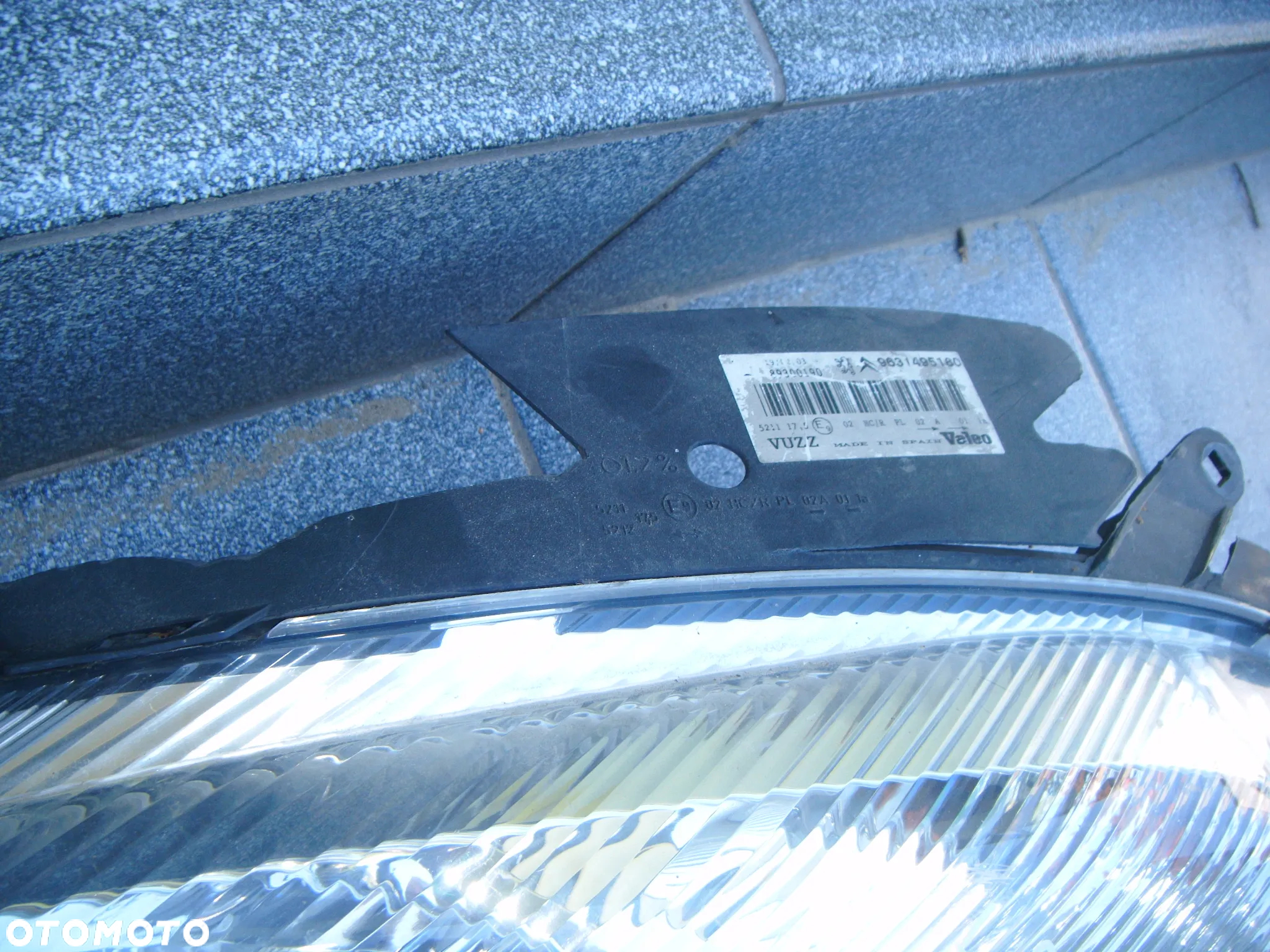 citroen xsara picasso 03r lampa lewy przód 9631495180 - 2