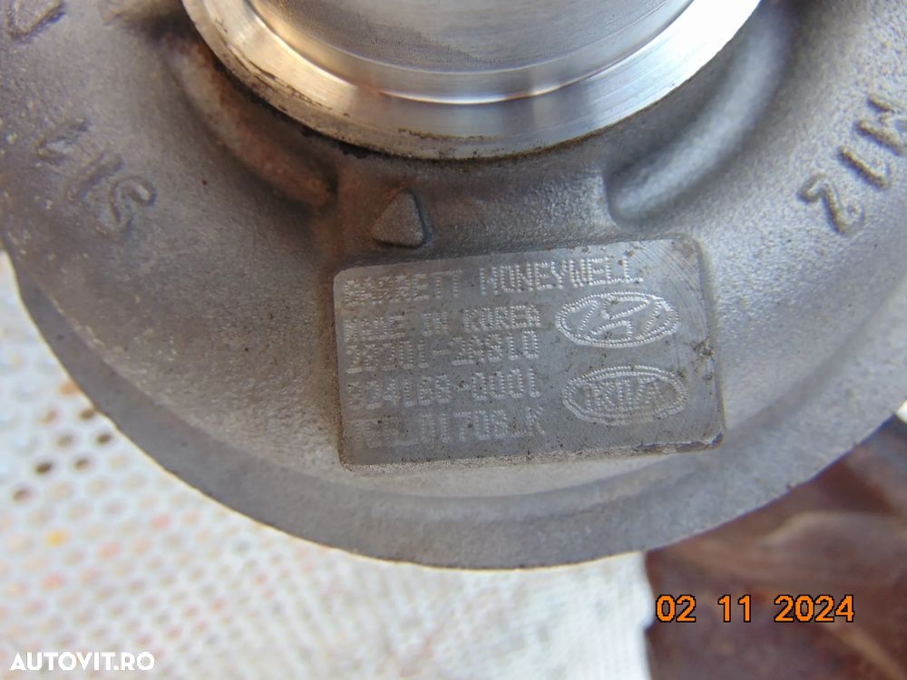 Turbina Hyundai Tucson 1.6 1.7 Kia Sportage  Optima i30 i40 cod 282012a810 - 7