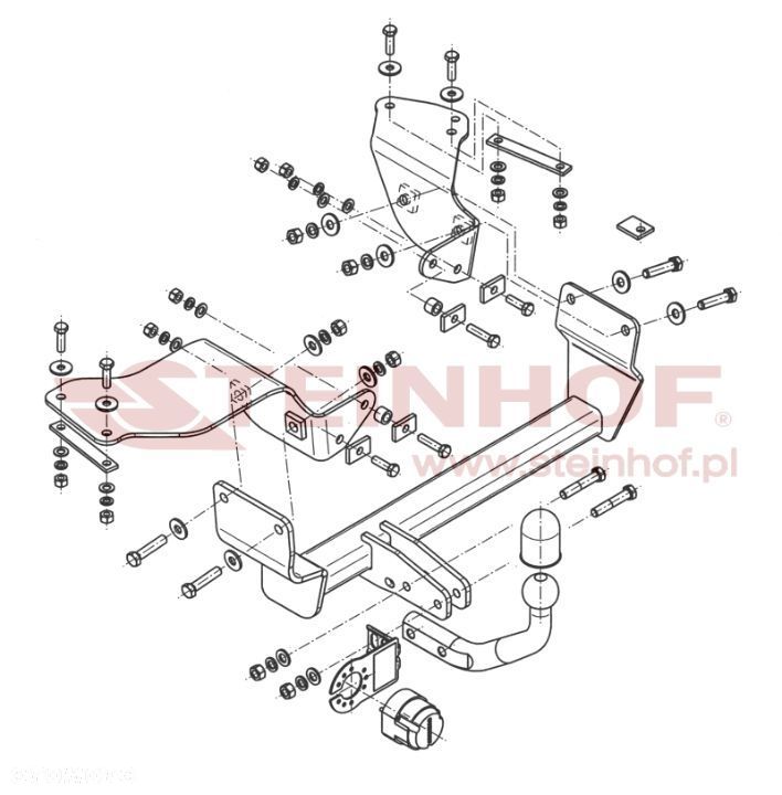Hak Holowniczy + MODUŁ 7PIN do Alfa Romeo 147 od 2000 do 2010 - 2