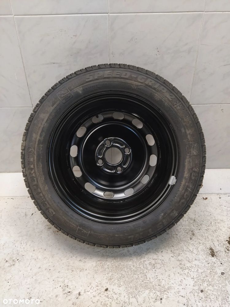 FORD 6Jx15 ORYGINALNA FELGA STALOWA R15 ET37.5 4X108 OPONA SEMPERIT 185/60 KOŁO ZIMA BIEŻNIK ok 8.10mm - 3