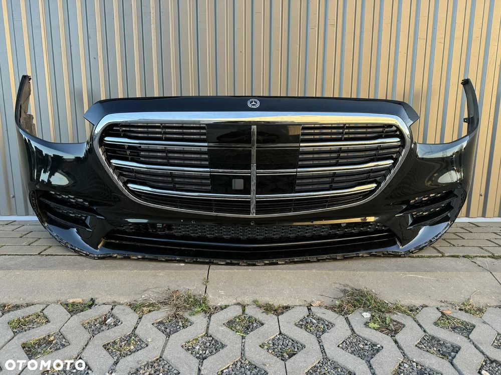 Mercedes Benz S Klasa W223 Zderzak Przód Przedni AMG 6xPDC 346 Onyx Black - 1