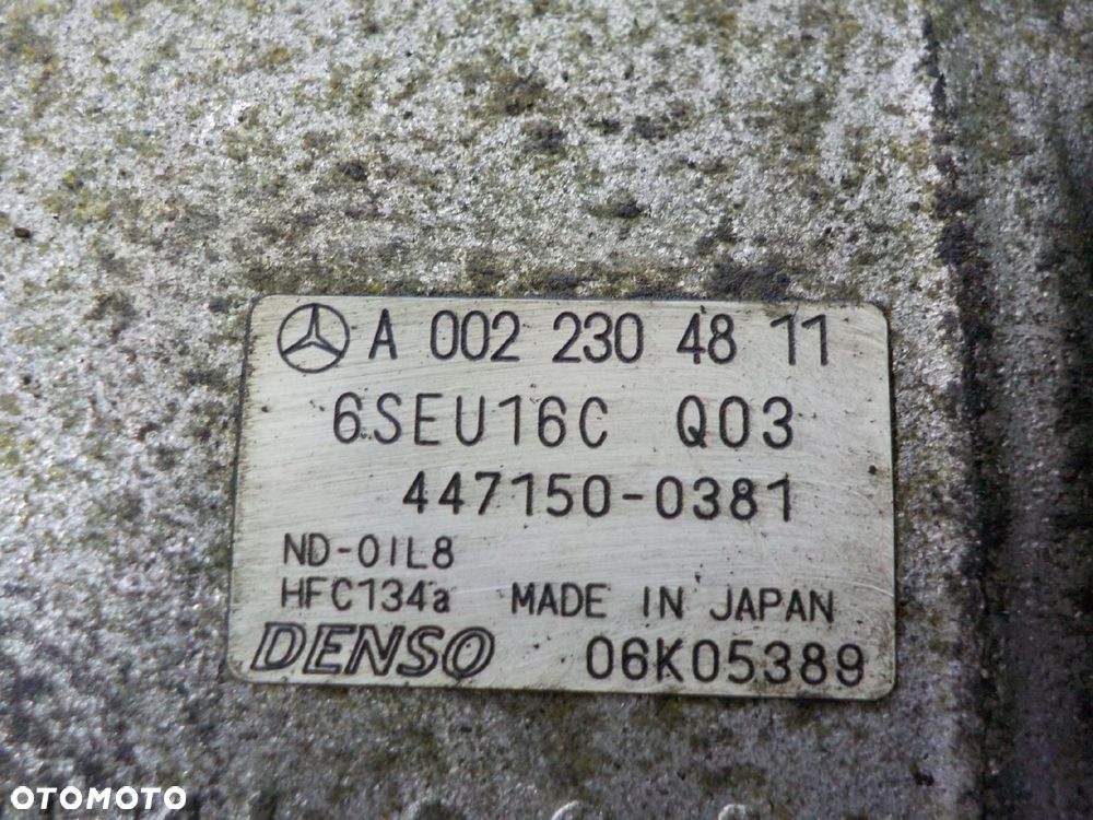MERCEDES W245 SPRĘŻARKA KLIMATYZACJI A0022304811 - 4