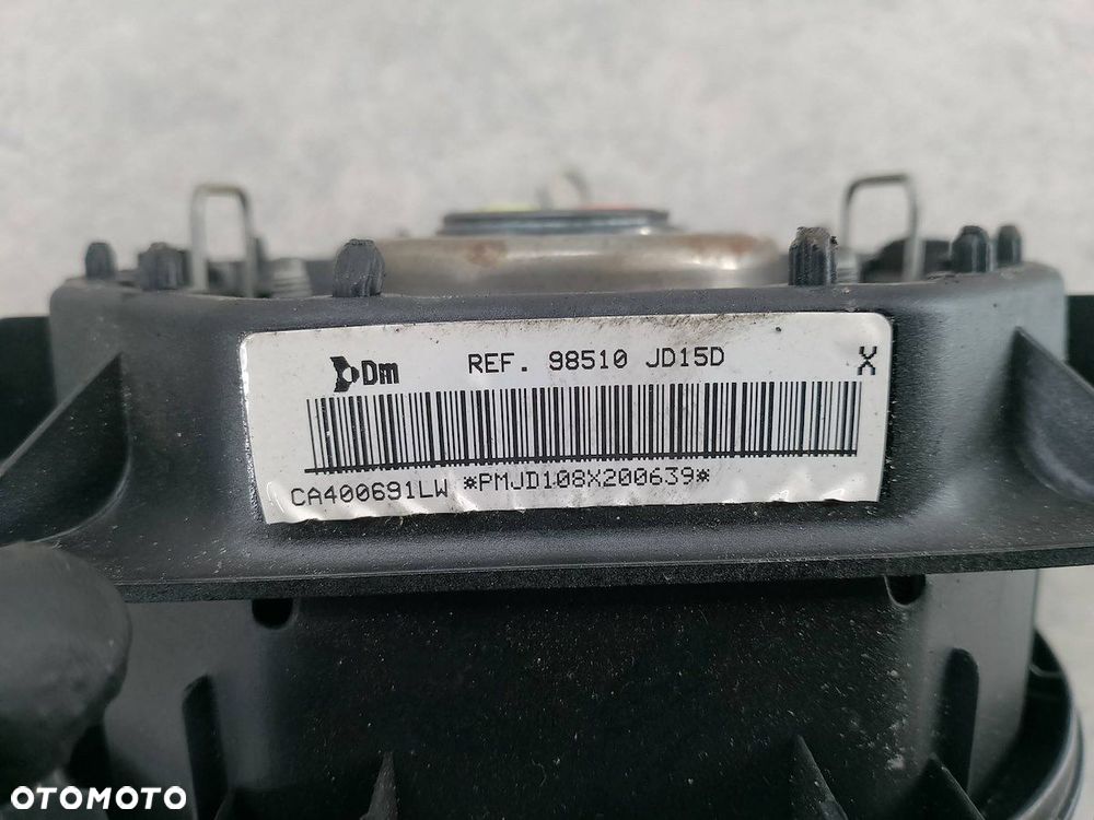 PODUSZKA KIEROWCY, AIRBAG NISSAN QASHQAI +2 I 98510JD15D 2.0 DCI - 6
