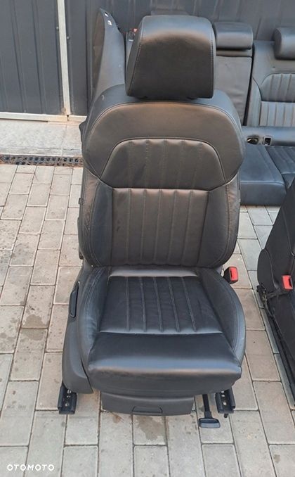 skoda superb 3v iii fotele środek kanapa czarna skóra europa kombi - 2