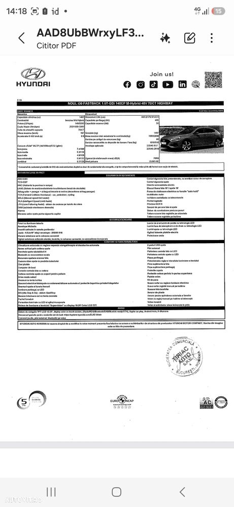 Hyundai i30 1.5 T-GDI MHEV 160CP 7DCT Highway - 1
