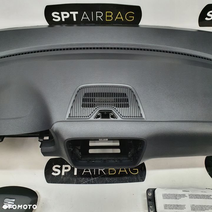 SEAT MII DESKA ROZDZIELCZA KONSOLA KOKPIT PULPIT PODUSZKI AIRBAG AIR BAG PASY KIT SET - 3
