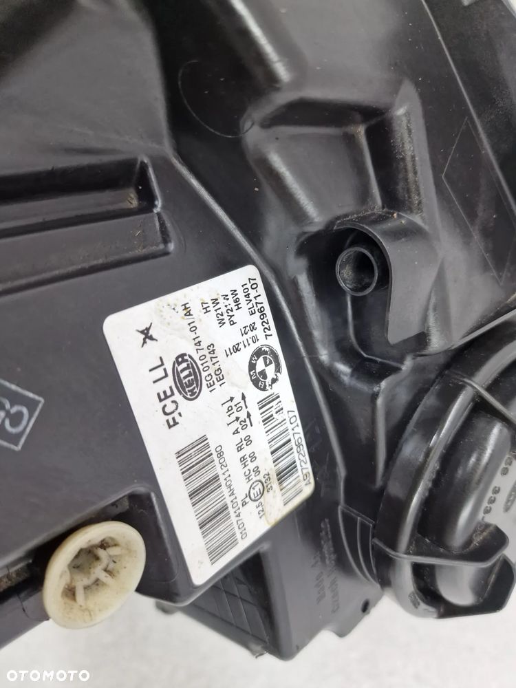 BMW 1 F20 / F21 11- LEWA ZWYKŁA LAMPA PRZEDNIA PRZÓD , NR 7229671 / 7229671-07 , NR AUKCJI LA455 - 15