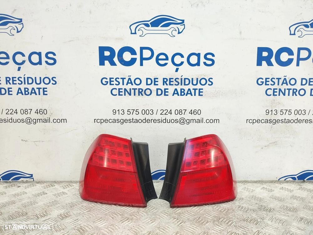 Farolins traseiros trás direito esquerdo LED originais BMW Serie 3 E90 Sedan Carro LCI de 2008 a 2012