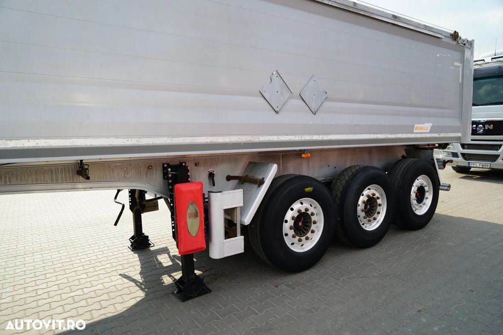Benalu BASCULĂ BENALU / 29 m³ / ALUMINIU / AXĂ RIDICATĂ / GREUTATE: 5.000 KG / JANTE DIN ALIAJ / SAF / PRELATĂ ELECTRICĂ / IMPORTAT - 10