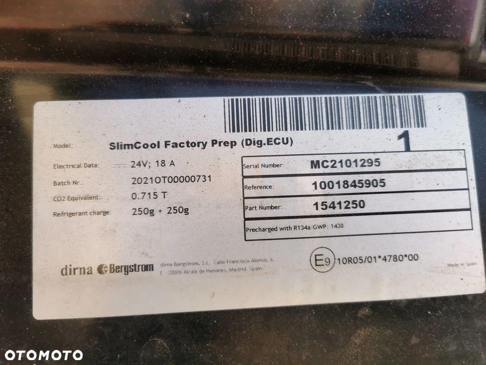 DAF XF XG  , SCANIA KLIMATAYZACJA POSTOJOWA  SLIM  COOL - 2