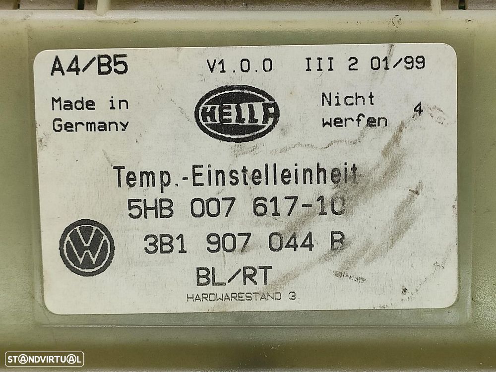 COMANDO SOFAGEM / AR CONDICIONADO VOLKSWAGEN GOLF IV 1999 -5HB00761710 - 1