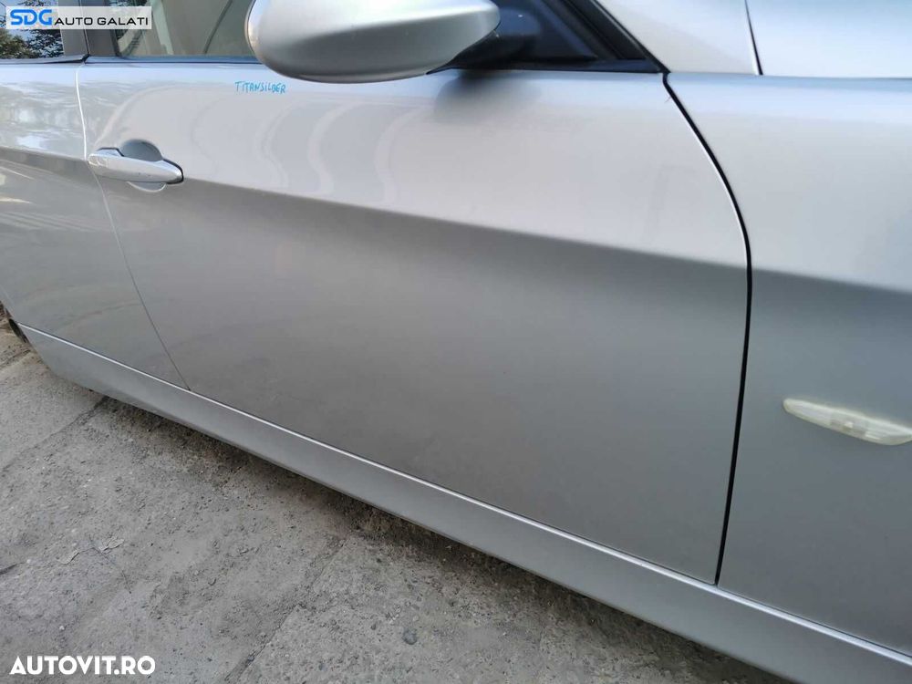 Usa Usi Portiera Portiere Dreapta Fata BMW Seria 3 E90 E91 2004 - 2011 Culoare 354/7 Titansilber Metallic [0562] - 3