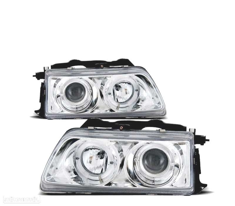 FARÓIS ANGEL EYES PARA HONDA CRX 90-92 CHROME CROMADO - 2
