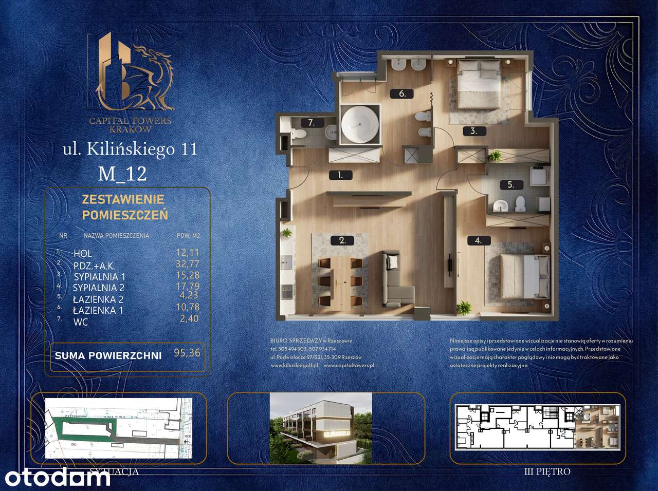 95 m2 komfortu nad Wisłą - prestiżowa lokalizacja w sercu Krakowa