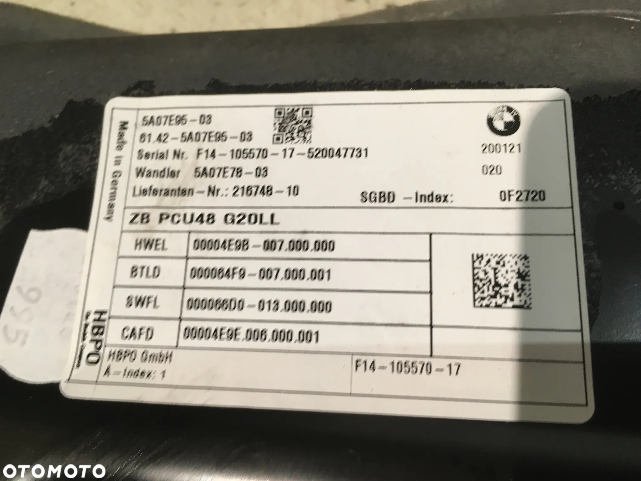 BMW G30 G31 G01 G11 KONWENTER NAPIĘCIA 5A07E95 - 7