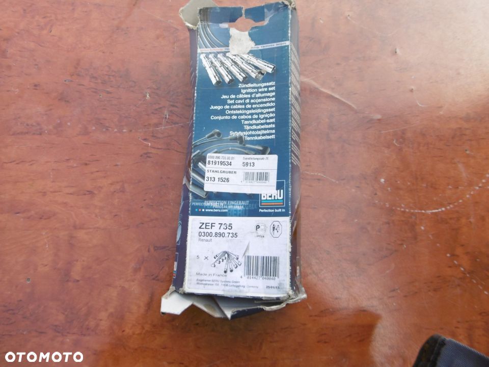 PRZEWODY ZAPŁONOWE RENAULT VOLVO 1.2 1.4 ZEF 735 - 1