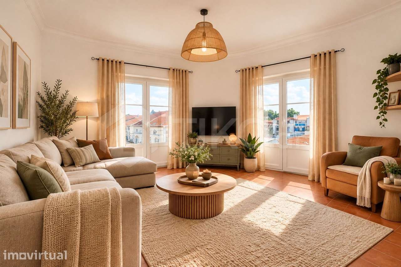 APARTAMENTO T3 REMODELADO CENTRO DE VILA FRANCA DE XIRA 100 m² - Grande imagem: 4/23