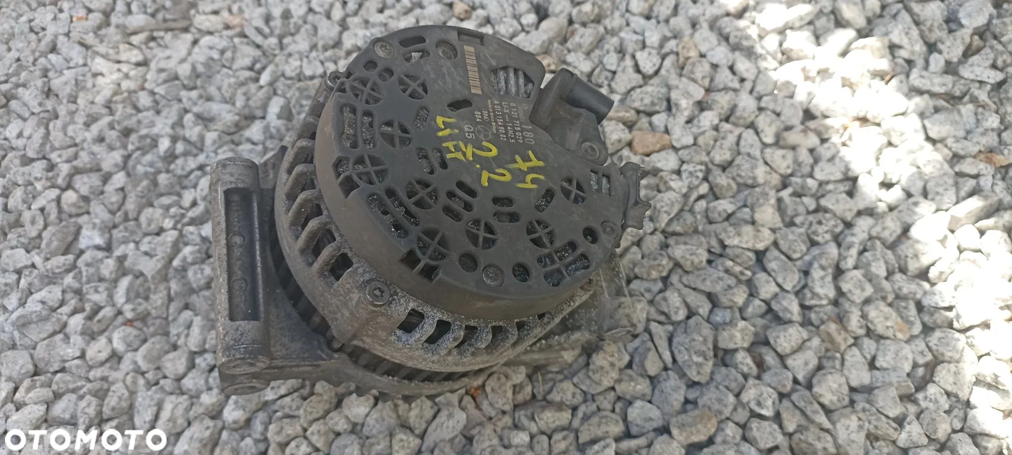 MERCEDES W204 W211 LIFT 2.2 CDI OM646 ALTERNATOR SPRAWNY A0131549002 - 1