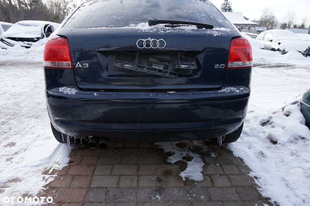 ZDERZAK TYLNY A3 8P 3D HB LZ5J  GRANATOWY AUDI 2003-2008 - 1