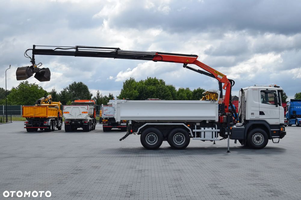 Scania G410 / 6x4 / EURO 6 / HDS PALFINGER PK 17.001 / WYSUW x3 / ROTATOR / CHYWTAK / STEROWANIE RADIOWE / WYWROTKA / HYDROBURTA / AUTOMAT / KAMERA COFANIA / NAWIGACJA / HAK / NISKI PRZEBIEG / 2017 / SERWISOWANY / SPROWADZONY - 8