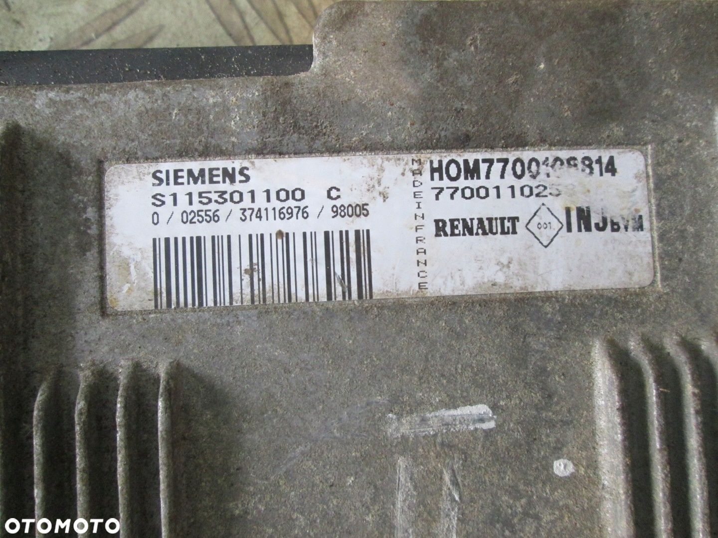 STEROWNIK SILNIKA SIEMENST RENAULT CLIO 7700110258 - 4