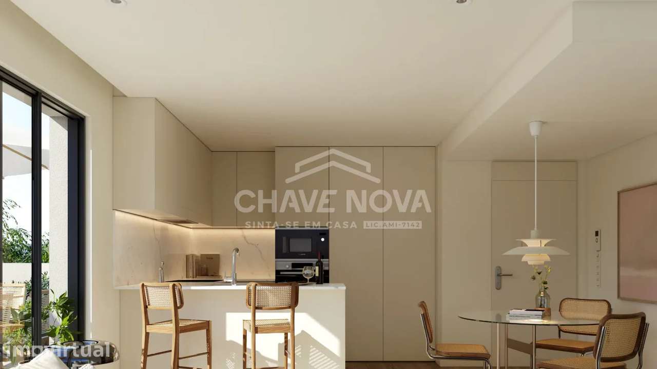 T2 Novo c/ Lugar de Garagem em Mafamude (Cento de Gaia) - Grande imagem: 3/28