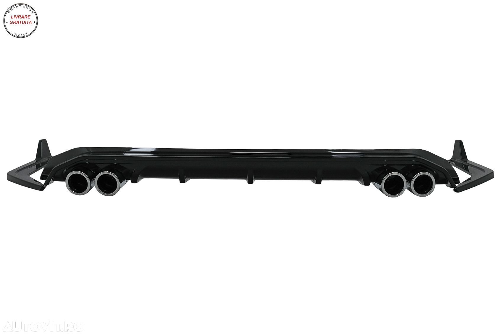 Difuzor Bara Spate cu Ornamente Bara Spate Flapsuri Toyota Corolla XII Sedan (2019- livrare gratuita - 1